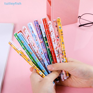 Tuilieyfish ปากกาเจล ลายการ์ตูนคริสต์มาสน่ารัก เครื่องเขียน สําหรับนักเรียน สํานักงาน 10 ชิ้น