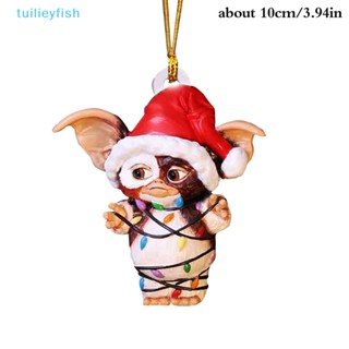 Tuilieyfish Gremlins Gizmo ตุ๊กตาซานต้าคลอส สําหรับแขวนตกแต่งต้นคริสต์มาส