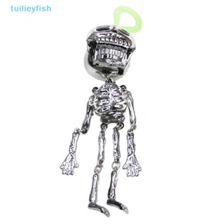 Tuilieyfish พวงกุญแจ จี้ตุ๊กตากะโหลกดึงเชือก ขนาดเล็ก สําหรับตกแต่งกระเป๋าเป้สะพายหลัง ปาร์ตี้ฮาโลวีน