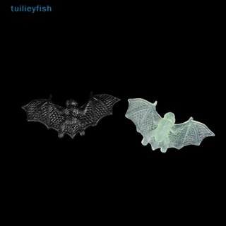 Tuilieyfish ค้างคาวพลาสติก สมจริง 20 ชิ้น สําหรับตกแต่งปาร์ตี้ฮาโลวีน