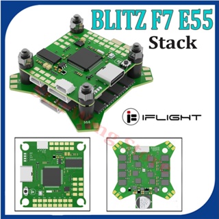 Iflight ตัวควบคุมการบิน 30.5*30.5 มม. BLITZ F7 Stack F722 F7 พร้อม BLITZ E55 55A BLHELI32 4in1 ESC 2-6S DShot 600 สําหรับโดรนบังคับ FPV