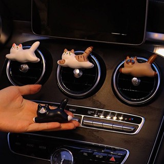 Car Aromatherapy Ornament Decoration Car Air Conditioner Air Outlet Cute Flying Cat Car Interior Decoration Car Perfume Female SvZu