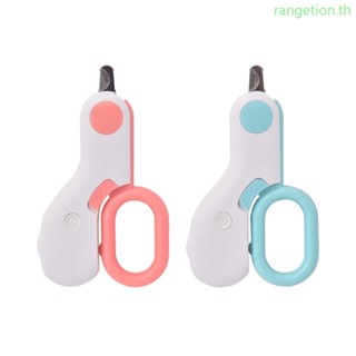 Ran กรรไกรตัดเล็บ มีไฟ LED พร้อมตัวล็อกนิรภัย สําหรับสัตว์เลี้ยง สุนัข แมว