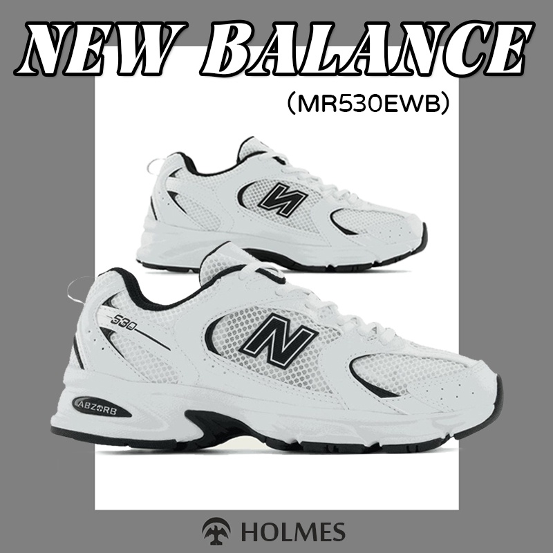 รองเท้า NB MR530 NEW BALANCE 530 MR530EWB White mr530 ewb sneakers 💯