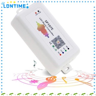 Lontime ตัวควบคุมไฟ LED บลูทูธ WIFI SP105E SP107E SP108E DC5-24V พร้อมไมโครโฟนในตัว สําหรับแถบไฟ LED WS2812B WS2811