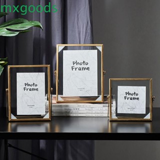 Mxgoods กรอบรูป โลหะ โมเดิร์น รูปภาพ โปสเตอร์ เดสก์ท็อป DIY ดอกไม้แห้ง พืช แก้ว คลิป