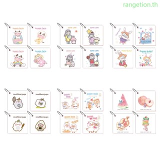 Ran ชุดกระดาษโน้ตเปล่า ขนาดเล็ก 4 ชิ้น พร้อมห่วงเหล็ก