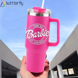 Buttterfly แก้วกาแฟสุญญากาศ สเตนเลส สองชั้น แบบพกพา สําหรับตุ๊กตาบาร์บี้