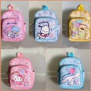 23 Sanrio Hello Kitty Pochacco กระเป๋าเป้สะพายหลัง กระเป๋านักเรียน อเนกประสงค์ ความจุขนาดใหญ่ สําหรับผู้หญิง ผู้ชาย