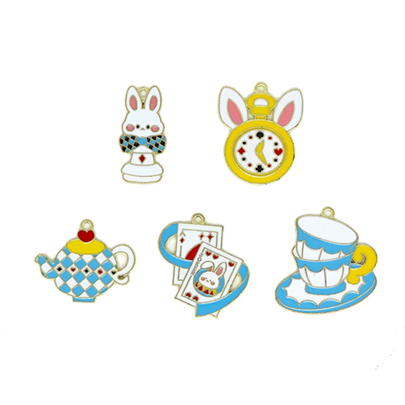 จี้สร้อยคอ ต่างหู รูปการ์ตูนกระต่าย แฮนด์เมด DIY 184 2 ชิ้น ต่อล็อต - รูปที่ 3