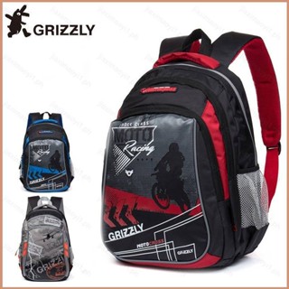 23 GRIZZLY กระเป๋าเป้สะพายหลัง กระเป๋านักเรียน อเนกประสงค์ ระบายอากาศ ความจุขนาดใหญ่ สําหรับนักเรียน 1-5