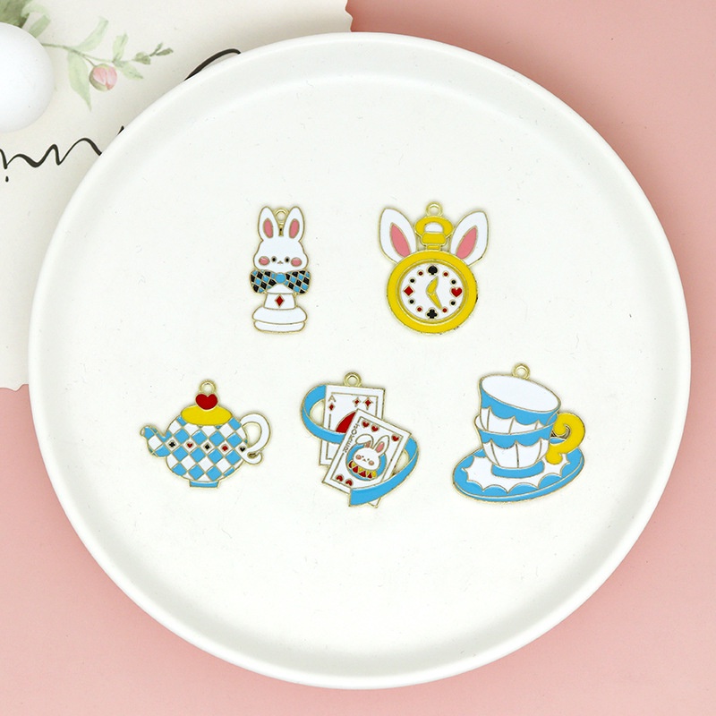 จี้สร้อยคอ ต่างหู รูปการ์ตูนกระต่าย แฮนด์เมด DIY 184 2 ชิ้น ต่อล็อต - รูปที่ 4