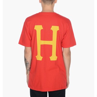 [พร้อมส่ง] Huf เสื้อยืดแขนสั้น ผ้าฝ้ายแท้ สไตล์อเมริกัน สําหรับเล่นกีฬา สเก็ตบอร์ด