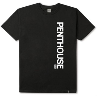 เสื้อยืดแขนสั้น พิมพ์ลายตัวอักษร HUF PENTHOUSE แฟชั่นสปอร์ต