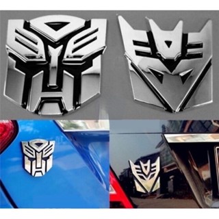 สติกเกอร์ รูปหุ่นยนต์ Transformers 3 มิติ อุปกรณ์เสริม สําหรับตกแต่งรถยนต์