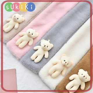 Sukiki ผ้าพันคอ ผ้าฟลีซ แบบนุ่ม แฟชั่น