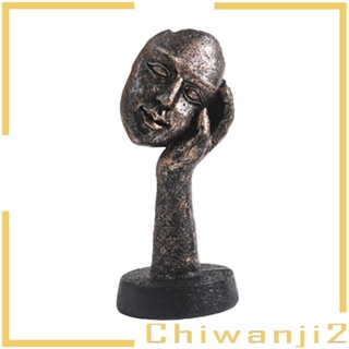 [Chiwanji2] ฟิกเกอร์เรซิ่น รูปใบหน้าแอปสแตรคท์ สไตล์โมเดิร์น สําหรับตกแต่งบ้าน ห้องนอน ชั้นวางหนังสือ