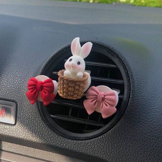 Internet Celebrity Auto Perfume Car Interior Design Accessories Air Conditioning Outlet Pendant Turnover Basket Rabbit Cute Long-Lasting Light Fragrance GcZ4