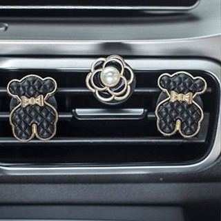 Car Aromatherapy Perfume Camellia Bear Cute Classic Style Goddess Car Vent Decorations Car Interior Decoration TM4S