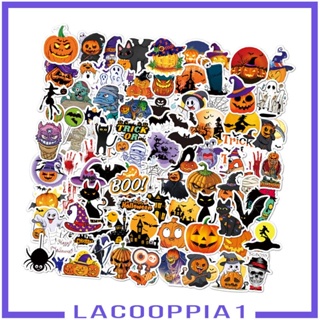 [Lacooppia1] สติกเกอร์ธีมฮาโลวีน กันน้ํา สําหรับเด็ก ผู้ใหญ่ 100 ชิ้น