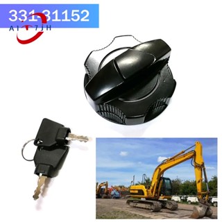 อะไหล่ฝาถังน้ํามันเชื้อเพลิง พร้อมกุญแจ 14607 331-31152 3313352 สําหรับ JCB 3CX 130 160 220 145 460 210 200 240 360