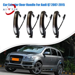 อะไหล่มือจับประตูรถยนต์ เซนเซอร์อัจฉริยะ สีดํา แบบเปลี่ยน สําหรับ Audi Q7 2007-2015 4L 4 ชิ้น08372054 ลิตร0837205B 4 ลิตร0837207ก