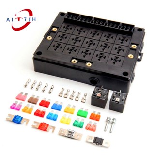 ใหม่ กล่องรีเลย์ควบคุมยานพาหนะ 12V 15 ทาง หลายช่องทาง ไม่ต้องประกอบ