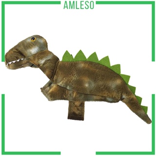 [Amleso] เครื่องแต่งกายไดโนเสาร์ สําหรับสัตว์เลี้ยง สุนัข แมว เทศกาลคริสต์มาส