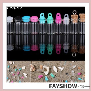 Fay ขวดน้ําดริฟท์ ขนาดเล็ก สีรุ้ง 10 แบบ สําหรับตกแต่งบ้าน DIY 5 10 ชิ้น