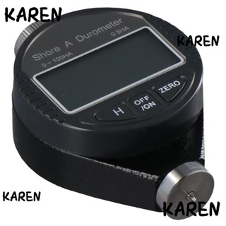 Karen เครื่องวัดความแข็งยางดิจิทัล หน้าจอ LCD ขนาดใหญ่ ความแม่นยําสูง 1-100ha