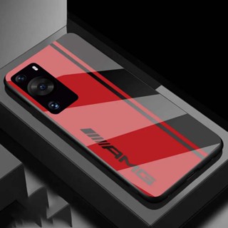 เคสโทรศัพท์มือถือแบบแก้วแข็ง ลายโลโก้รถยนต์ Mercedes Benz สําหรับ Huawei P30 Pro Case P40Pro Plus P50 P60 ART