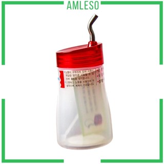 [Amleso] ขวดใส่เครื่องปรุง ซอสมะเขือเทศ พร้อมฝาปิด สําหรับทําอาหารเหลว มัสตาร์ด