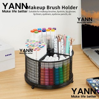 Yann1 ที่วางดินสอ หมุนได้ 360 องศา สีโรสโกลด์ สีดํา สําหรับโรงเรียน สํานักงาน