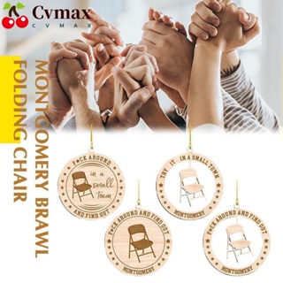 Cvmax จี้ไม้แขวนเก้าอี้ เทศกาลคริสต์มาส DIY สําหรับตกแต่งบ้าน