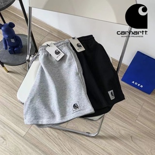 Carhartt กางเกงขาสั้นลําลอง ผ้าฝ้ายถัก 100% ทรงหลวม ระบายอากาศ สไตล์สตรีท มินิมอล สําหรับผู้ชาย