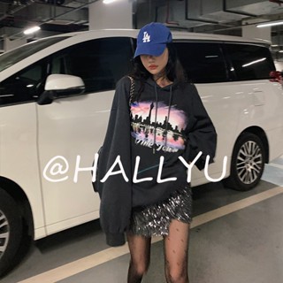 HALLYU  เสื้อผ้าผู้ญิง แขนยาว เสื้อฮู้ด คลุมหญิง สไตล์เกาหลี แฟชั่น  Unique คุณภาพสูง สวยงาม Chic A28J0H9 36Z230909