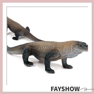 Fay Komodo Dragons โมเดลสัตว์ป่า เหมือนจริง ของขวัญ สําหรับตกแต่งสวนสัตว์