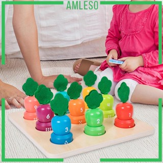 [Amleso] เกมจับคู่สี Montessori เสริมการเรียนรู้เด็ก