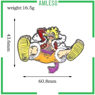 [Amleso] เข็มกลัด โลหะผสม ลายการ์ตูนน่ารัก สําหรับติดกระเป๋าเป้สะพายหลัง เหมาะกับครอบครัว และผู้ใหญ่