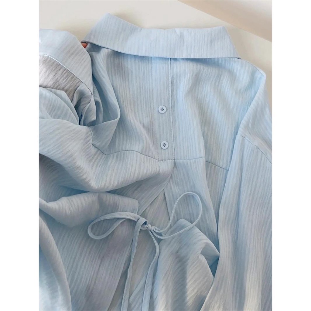 เสื้อเชิ้ตแขนยาว ป้องกันรังสียูวี พลัสไซซ์ แฟชั่นฤดูใบไม้ผลิ และฤดูร้อน สําหรับผู้หญิง