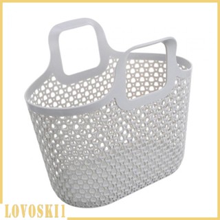 [Lovoski1] ตะกร้าเก็บผลไม้ PP กันน้ํา พร้อมที่จับ สําหรับจัดแต่งทรงผม ห้องน้ํา