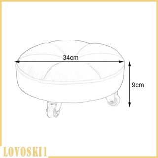 [Lovoski1] เก้าอี้ลูกกลิ้ง ทนทาน เคลื่อนย้ายได้ 360° เก้าอี้สตูล แบบสั้น หมุนได้ สําหรับโรงรถ ฟิตเนส ร้านตัดผม เด็ก