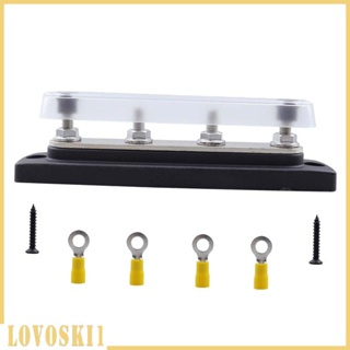 [Lovoski1] บล็อกเทอร์มินัล ทองแดง พร้อมฝาครอบ 150A สําหรับเรือ พลังงานแสงอาทิตย์ RV