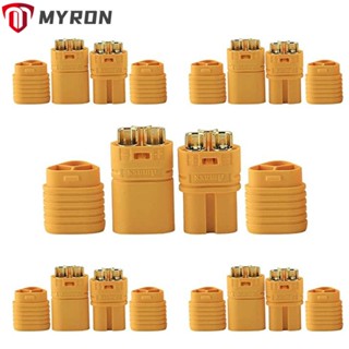 Myron MT60 ปลั๊กกระสุน 3 ขา ตัวผู้ ตัวเมีย 3.5 มม. คุณภาพดี สําหรับเครื่องบิน คอร์ดคอปเตอร์ FPV