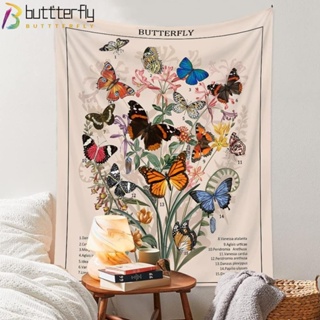 Buttterfly ผ้าโพลีเอสเตอร์ไฟเบอร์ ลายผีเสื้อ ขนาด 39*27 นิ้ว หลากสี สําหรับแขวนตกแต่งผนังบ้าน หอพัก