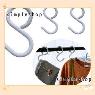 Simple ตะขอพลาสติก รูปตัว S ไร้สนิม ไร้สนิม คละขนาด 12 ชิ้น
