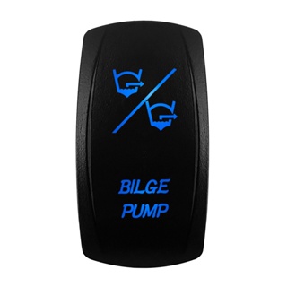 Bilge PUMP สวิตช์โยกเปิด ปิด เปิด สีฟ้า 7Pins DPDT 12V 20A อุปกรณ์เสริม สําหรับ Carling Arb Narva 4x4