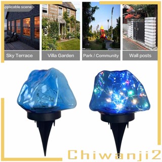 [Chiwanji2] โคมไฟ LED พลังงานแสงอาทิตย์ กันน้ํา ทนต่อการสึกหรอ สําหรับตกแต่งสวน สนามหญ้า ทางเดิน