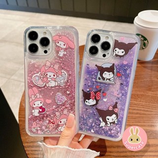 เคสโทรศัพท์มือถือ กันกระแทก แต่งกลิตเตอร์ ลาย Kuromi My Melody Cinnamoroll สําหรับ Samsung Galaxy Note 20 Ultra 10 Plus 9 8 5 S9 S8 Plus S7 S6