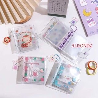 Alisondz อัลบั้มรูปภาพ Kawaii เครื่องเขียน 3 หลุม สมุดโน้ต สมุดบันทึก สมุดบันทึก ใบไม้ หลวม ขนาดเล็ก